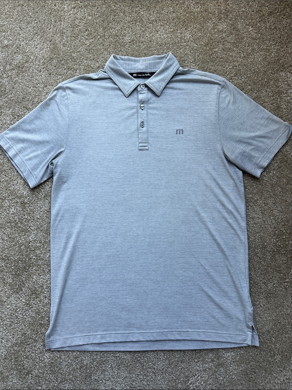Travis Mathew The Heater Polo | Heather Gray | M